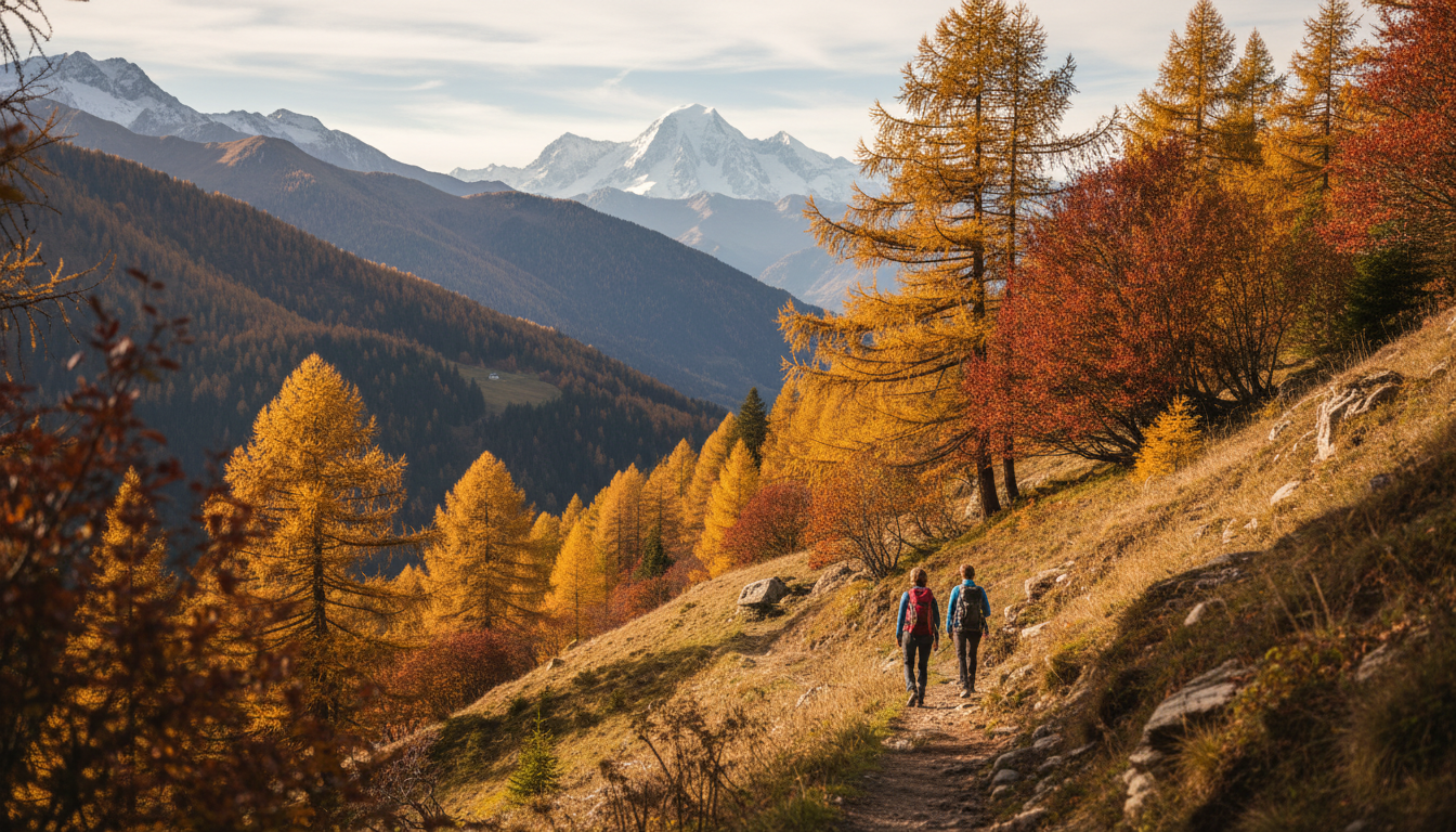 en novembre, explorez la haute-savoie et ses magnifiques randonnées automnales, un véritable spectacle de couleurs avant les premiers flocons de neige.