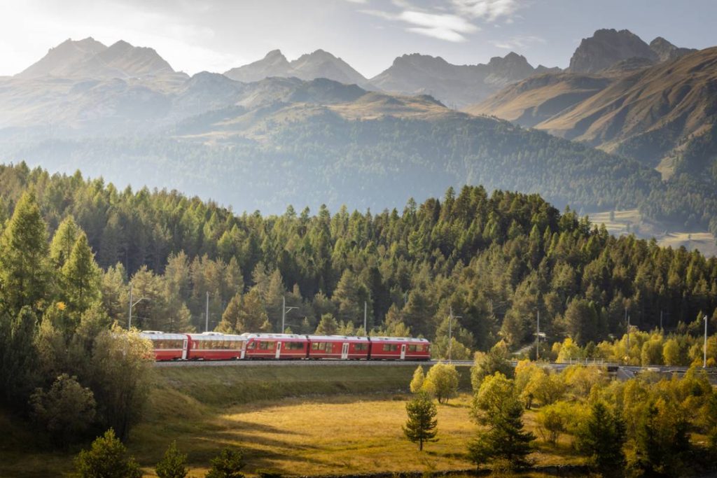 train panoramique en Suisse